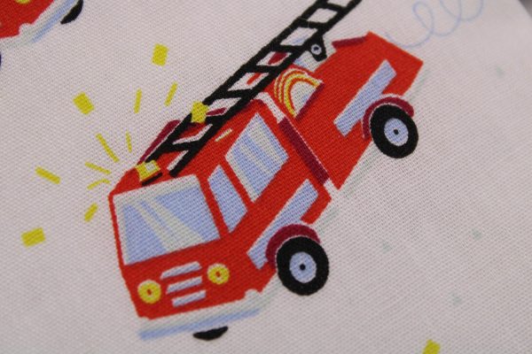 Kleiner Kinder-BRUSTBEUTEL "Feuerwehr" mit Sicherheitsverschluss und Reflektorfähnchen; Brusttasche, Geldbörse, Geldbeutel