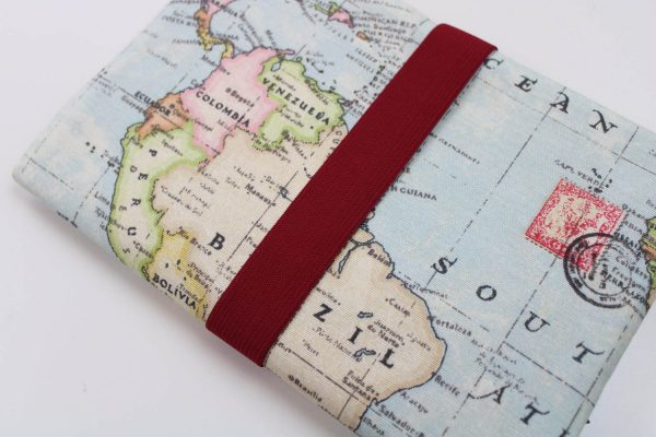 Reiseetui / Reiseorganizer für Familien (4/M) "Weltkarte" - verschiedene Innenfarben verfügbar!