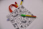 Ausmaltasche für Kinder "Lama" - Geschenktasche, Mitgebseltüte, Kindergartentasche, Kinderparty, Kindergeburtstag