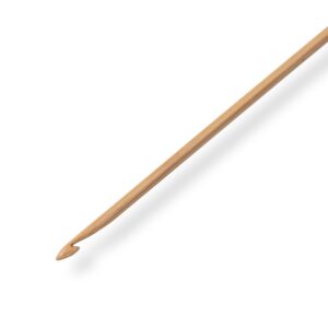 PRYM Wollhäkelnadel aus Bambus, Stärke: 2,5mm, 15cm lang