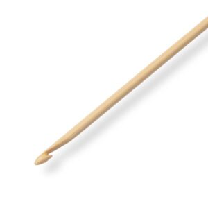 PRYM Wollhäkelnadel aus Bambus, Stärke: 3,0mm, 15cm lang
