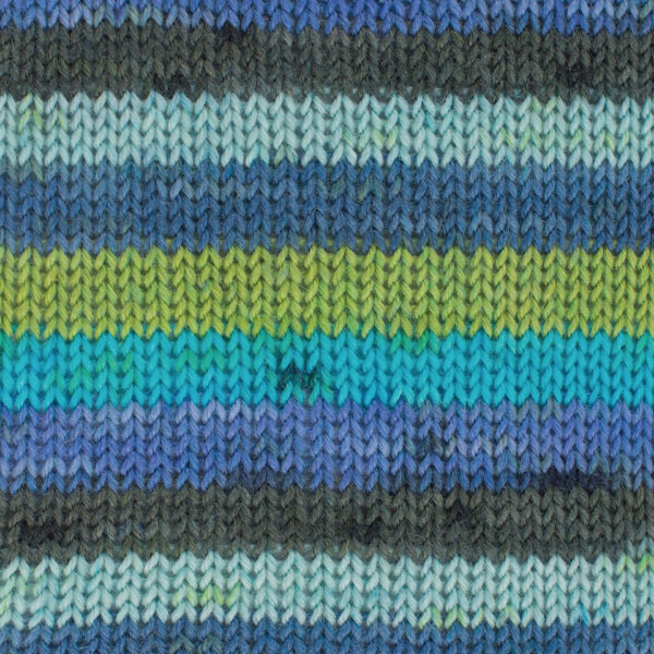 Wolle Gründl / Hot socks color AQUA (404) - Sockenwolle 50g, 4-fädig