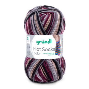 Wolle Gründl / Hot socks color NOBLE COLOURS (408) - Sockenwolle 50g, 4-fädig