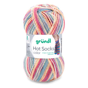 Wolle Gründl / Hot socks color SWEET BABY (410) - Sockenwolle 50g, 4-fädig