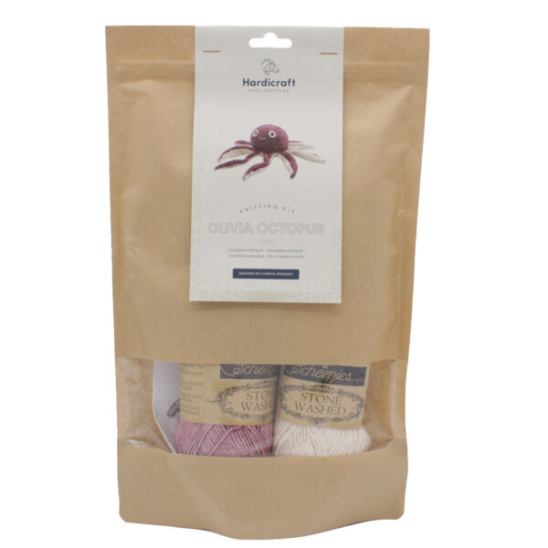 DIY-Strickset "Octopus Olivia", Strick-Kit, Materialpackung, Strickpaket, Handarbeitsset, DIY-Kit