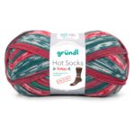 Wolle Gründl / Hot socks XMAS 4-fach - Sockenwolle 100g, 6-fädig