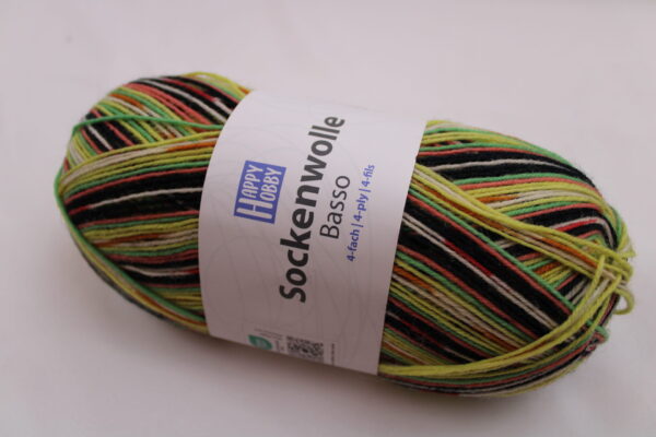 Wolle Gründl / Happy Hobby BASSO 03 - Sockenwolle 100g, 4-fädig