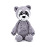 DIY-Häkelset "Waschbär Wilma", Günstiges Einsteigerset von Wolle Gründl, Häkelkit, Materialpackung, Häkelpaket, Handarbeitsset, DIY-Kit