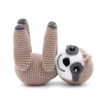 DIY-Häkelset "Faultier Fred", Günstiges Einsteigerset von Wolle Gründl, Häkelkit, Materialpackung, Häkelpaket, Handarbeitsset, DIY-Kit