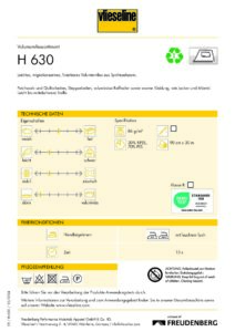 Vlieseline H630, Volumenvlies Meterware zum Aufbügeln von Freudenberg, 90cm breit – Bild 3