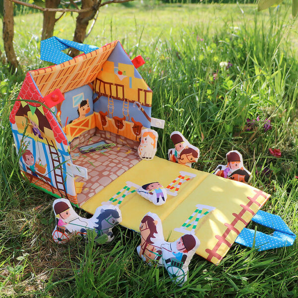 DIY-Nähset "Reiterhof" Nähkit, Materialpackung, Nähpaket, Handarbeitsset, DIY-Kit