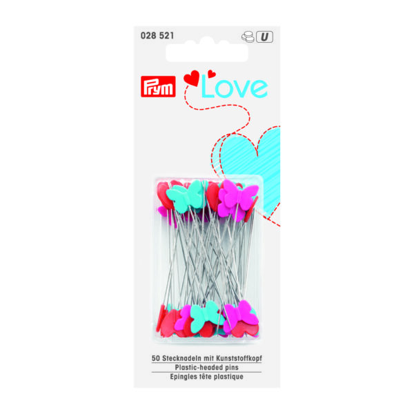 PRYM love Stecknadeln 0,60 x 50mm, sortiert, 50 Stück