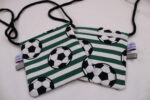 Kinder-BRUSTBEUTEL "Fußball" mit Reißverschluss und Reflektorfähnchen; Brusttasche, Geldbörse, Geldbeutel – Bild 2