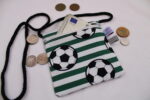 Kinder-BRUSTBEUTEL "Fußball" mit Reißverschluss und Reflektorfähnchen; Brusttasche, Geldbörse, Geldbeutel – Bild 3