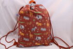 Turnbeutel Kinder, Kinderrucksack "Zootiere", Gr. S, Kitatasche, Sportbeutel, Kindertasche