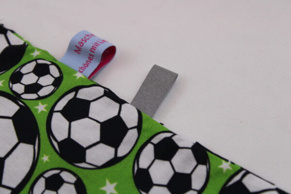 Kindertasche, Einkaufstasche "Fußbälle" - KiTa-Tasche, Malbuchtasche, Geschenktasche, Tragetasche, Freundebuchtasche, Stoffbeutel