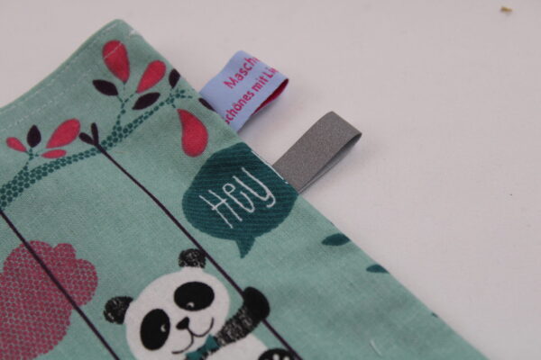 Kindertasche, Einkaufstasche "Panda" - KiTa-Tasche, Malbuchtasche, Geschenktasche, Tragetasche, Freundebuchtasche, Stoffbeutel