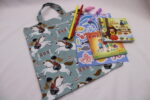Kindertasche, Einkaufstasche "Springreiten" - KiTa-Tasche, Malbuchtasche, Geschenktasche, Tragetasche, Freundebuchtasche, Stoffbeutel