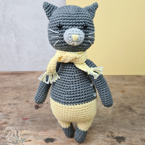 DIY-Häkelset "Polly Katze", Häkelkit, Materialpackung, Häkelpaket, Handarbeitsset, DIY-Kit