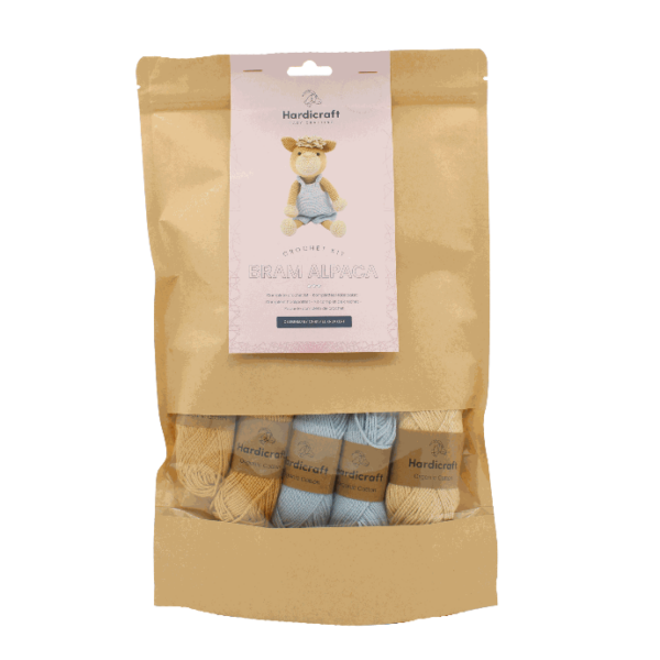 DIY-Häkelset "Bram Alpaka", Häkelkit, Materialpackung, Häkelpaket, Handarbeitsset, DIY-Kit
