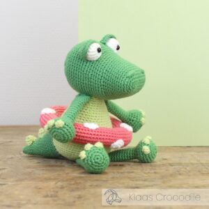 DIY-Häkelset "Klaas Krokodil", Häkelkit, Materialpackung, Häkelpaket, Handarbeitsset, DIY-Kit