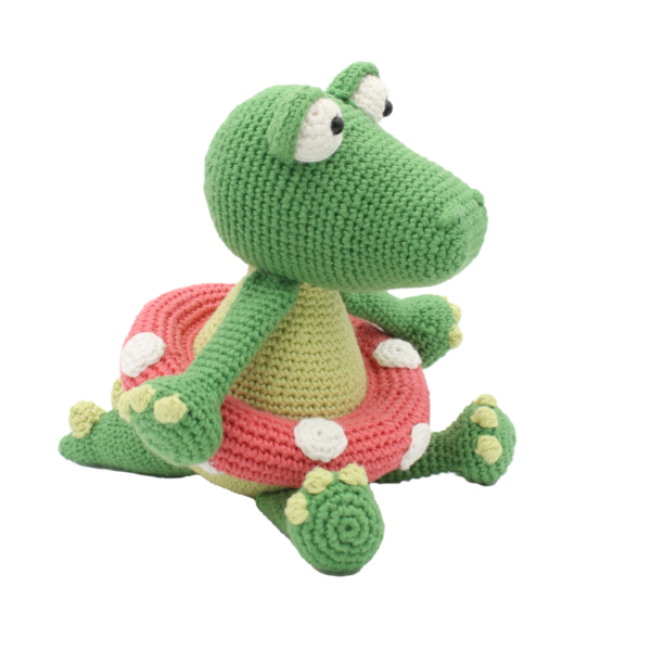 DIY-Häkelset "Klaas Krokodil", Häkelkit, Materialpackung, Häkelpaket, Handarbeitsset, DIY-Kit