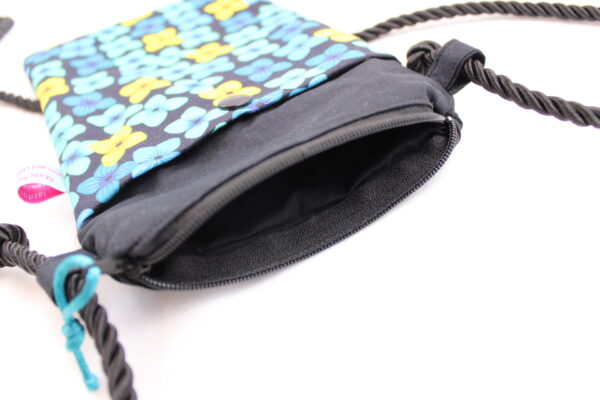 Handytasche zum Umhängen; Umhängetasche mit 2 Fächern und langer Kordel; Crossbody Tasche für viele Handy-Modelle; Praktisch und leicht