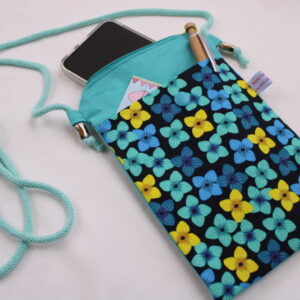 Handytasche zum Umhängen; Umhängetasche mit 2 Fächern und langer Kordel; Crossbody Tasche für viele Handy-Modelle; Praktisch, leicht, vegan