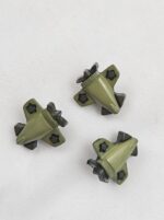 ✈️ Kinderknöpfe Propellerflugzeug olivgrün (5er Pack)