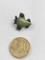 ✈️ Kinderknöpfe Propellerflugzeug olivgrün (5er Pack) – Bild 2