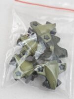 ✈️ Kinderknöpfe Propellerflugzeug olivgrün (5er Pack) – Bild 4