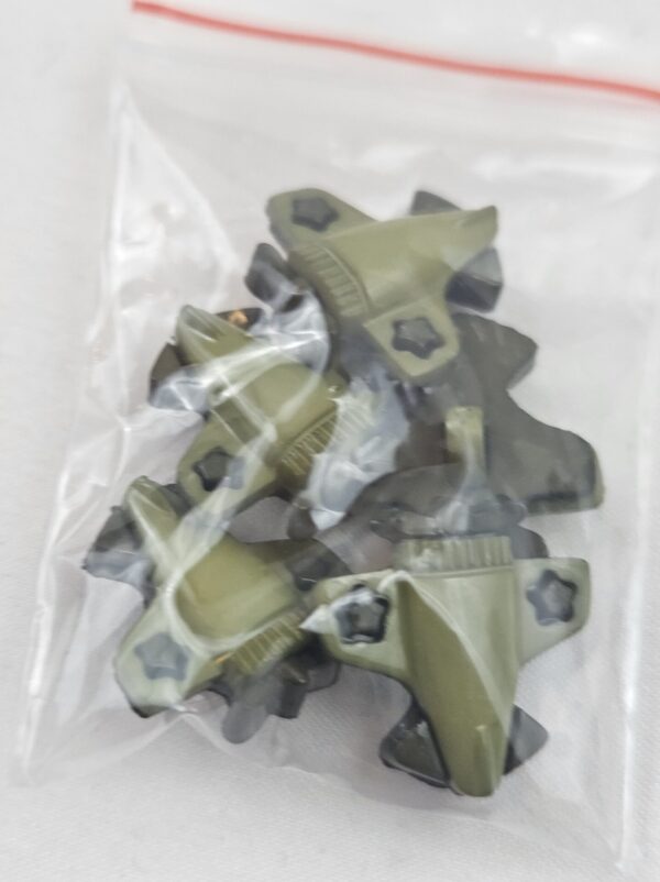✈️ Kinderknöpfe Propellerflugzeug olivgrün (5er Pack) – Bild 4