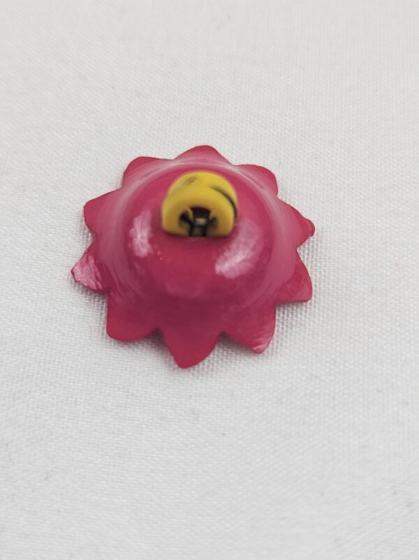 🌻 Kinderknöpfe Sonnenblume pink-gelb mit Sonnenbrille (5er Pack)