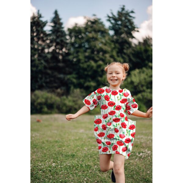 Patchworkstoff / Sommerstoff / 100% Baumwoll-Popeline / Digitaldruck / Mohnblüten