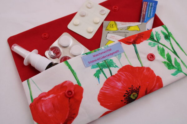 Bindentasche, Etui für Damenbinden, Inkontinenzvorlagen, Slipeinlagen / Kosmetiktäschchen / Hygienetäschchen / Medikamententäschchen