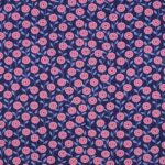 Patchworkstoff / Sommerstoff / 100% Baumwoll-Popeline / Blümchen navy