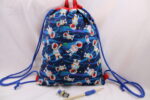 Turnbeutel Kinder, Kinderrucksack "Astronaut im All", Gr. S, Kitatasche, Sportbeutel, Kindertasche