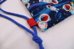 Turnbeutel Kinder, Kinderrucksack "Astronaut im All", Gr. S, Kitatasche, Sportbeutel, Kindertasche – Bild 5