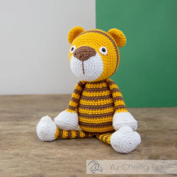 DIY-Häkelset "Yu-Cheng Tiger", Häkelkit, Materialpackung, Häkelpaket, Handarbeitsset, DIY-Kit