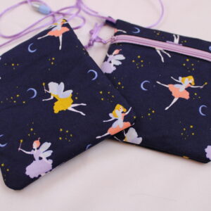 Kleiner Kinder-BRUSTBEUTEL "Verzaubert" mit Sicherheitsverschluss und Reflektorfähnchen; Brusttasche, Geldbörse, Geldbeutel