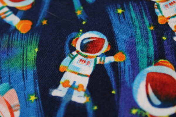BRUSTBEUTEL / Umhängetäschchen für Kinder "Astronaut im All" mit Klarsichtfach mit Reflektorstreifen; Geldbörse, Fahrkartentasche, Kindergeldbeutel – Bild 5