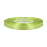 Satinband – 6 mm breit, 100 % Polyester, ca. 27 m Rolle, HELLGRÜN, für Schleifen, Deko, Verzierungen, Geschenkverpackungen