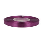 Satinband – 6 mm breit, 100 % Polyester, ca. 27 m Rolle, PURPURVIOLETT, für Schleifen, Deko, Verzierungen, Geschenkverpackungen