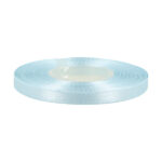 Satinband – 6 mm breit, 100 % Polyester, ca. 27 m Rolle, HELLBLAU, für Schleifen, Deko, Verzierungen, Geschenkverpackungen
