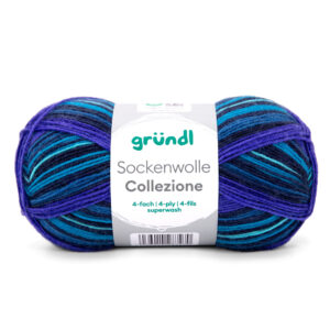 Wolle Gründl / COLLEZIONE (101) - Sockenwolle 100g, 4-fädig