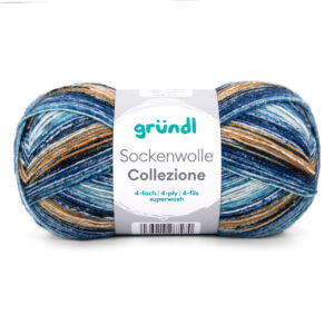 Wolle Gründl / COLLEZIONE (103) - Sockenwolle 100g, 4-fädig