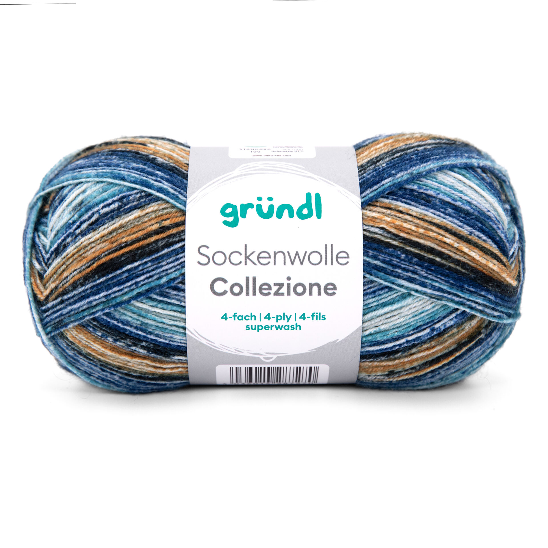 6250-103_Sockenwolle_Collezione_I_EK_rgb_B1 Wolle Gründl / COLLEZIONE (103) - Sockenwolle 100g, 4-fädig