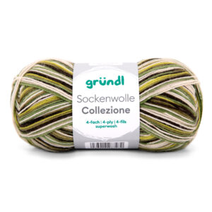 Wolle Gründl / COLLEZIONE (104) - Sockenwolle 100g, 4-fädig