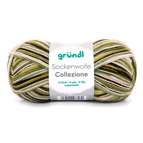 Wolle Gründl / COLLEZIONE (104) - Sockenwolle 100g, 4-fädig