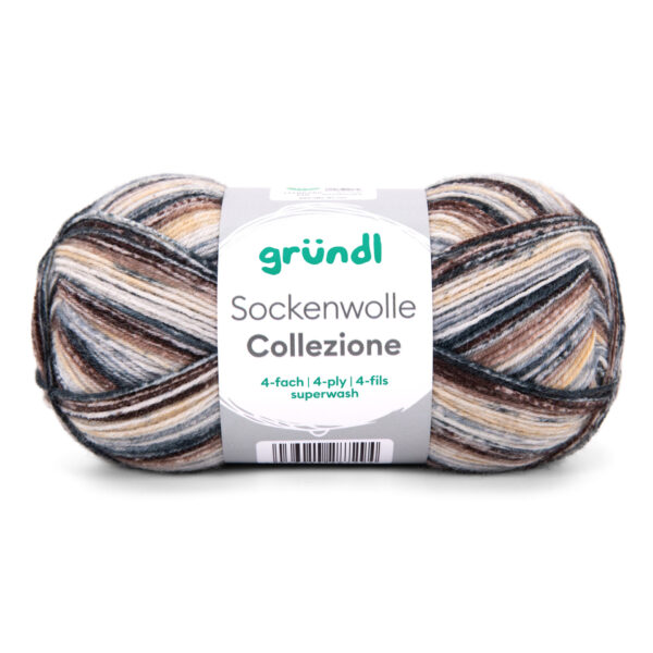 Wolle Gründl / COLLEZIONE (202) - Sockenwolle 100g, 4-fädig